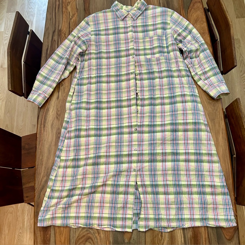 Linen-Cotton Shirtdress
